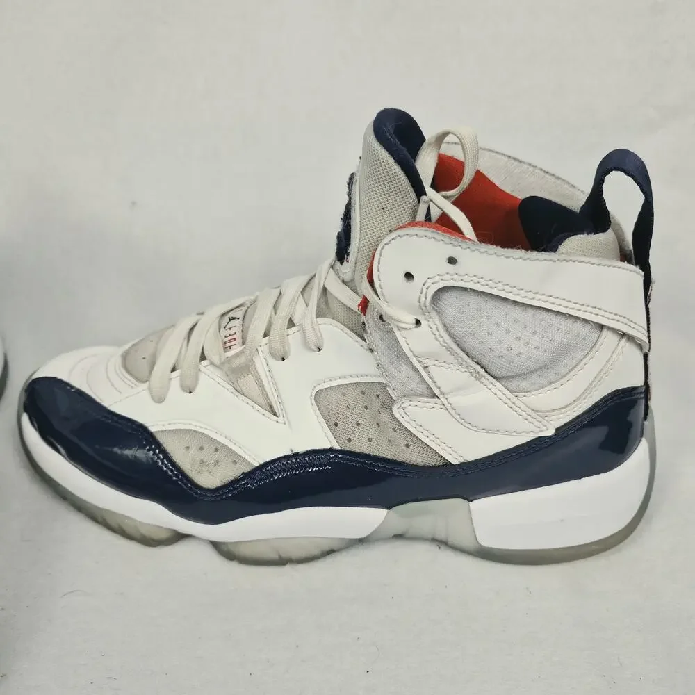 Nike Air Jordan Jumpman Two Trey USA Olympic White Blue Mens 9.5 Womens 11